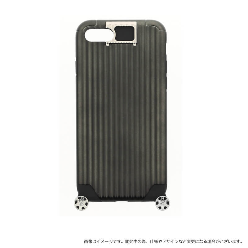 iPhone 7 【+U】Noah/キャリーケース風ハイブリットケース/ブラック