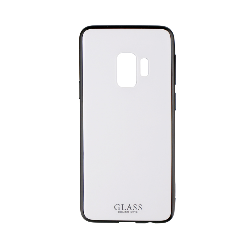 Galaxy S9 SC-02K/SCV38 背面ガラスシェルケース「SHELL GLASS」 ホワイト