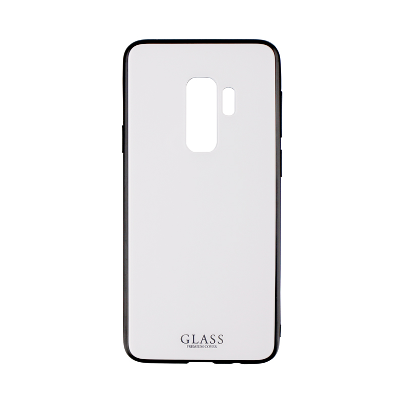 Galaxy S9+ SC-03K/SCV39 背面ガラスシェルケース「SHELL GLASS」 ホワイト