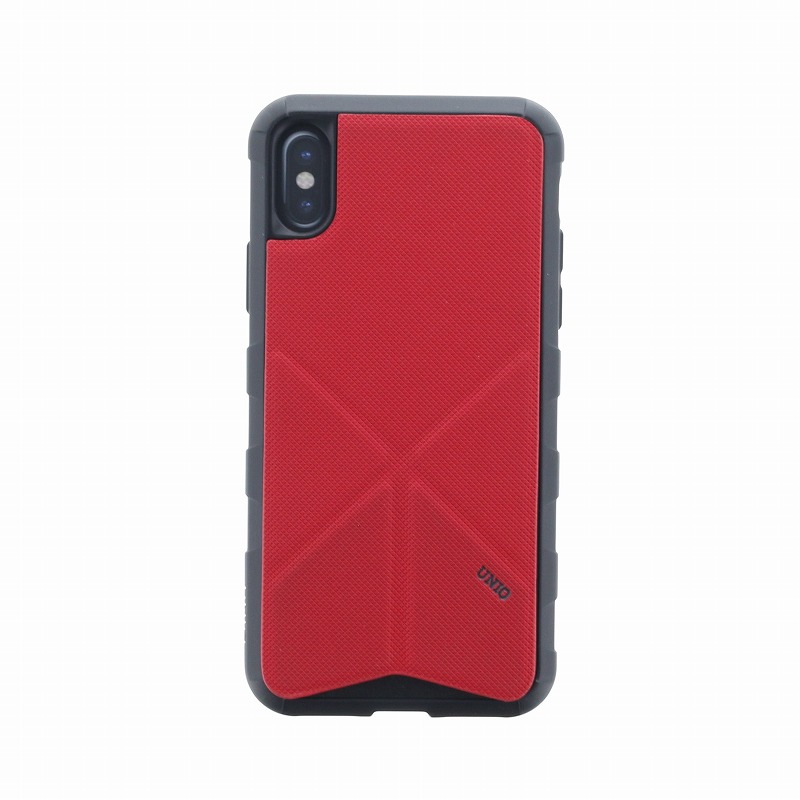 iPhone XS/iPhone X シェル型ケース/タフPU/Transforma Rigor/Coral（Red)