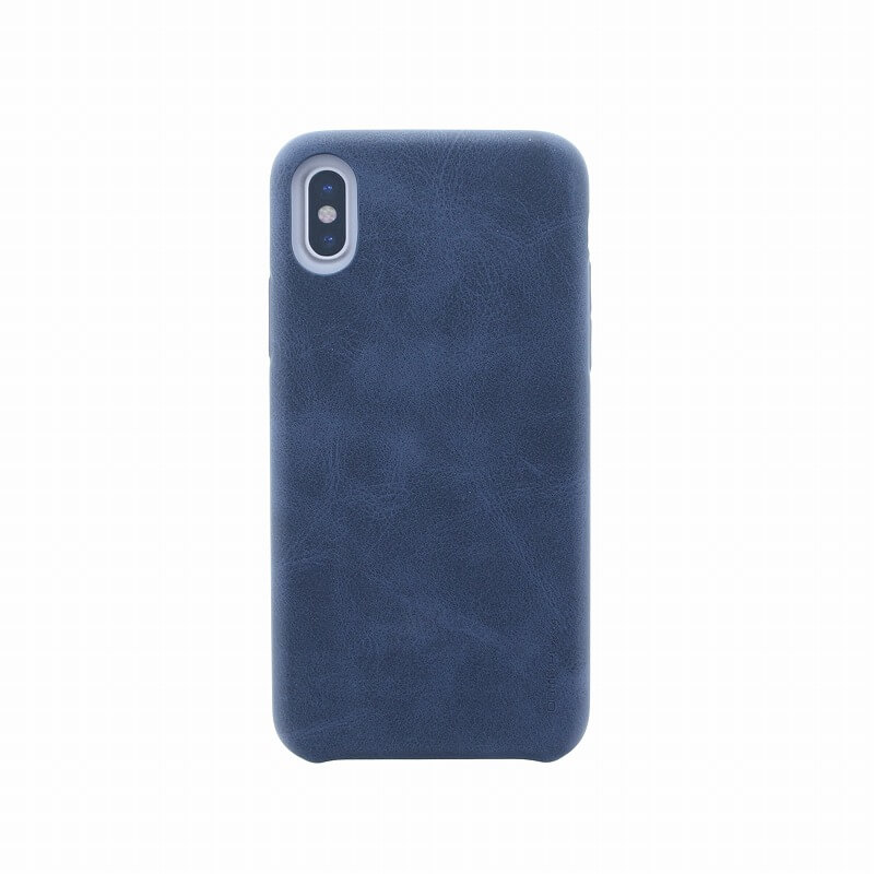 iPhone XS/iPhone X シェル型ケース/PUシェル/Outfitter Vintage/Knight Navy（Blue)