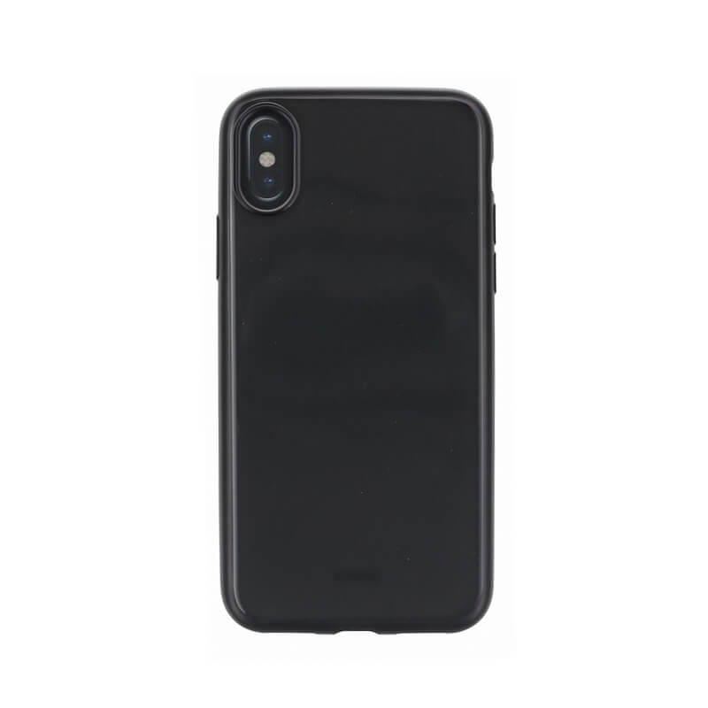 iPhone XS/iPhone X シェル型ケース/メタルソフト/Clear Luxe Glacier Frost/Black Froz（Black）