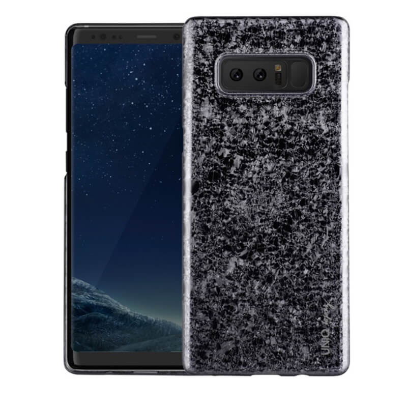 Galaxy Note8 SC-01K/SCV37/シェル型ケース/グリッターデザイン/Topaz/Obsidian（Black）