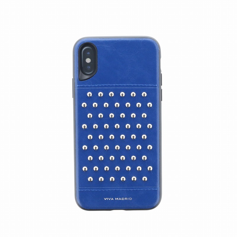 iPhone XS/iPhone X シェル型ケース/スタッズ/Tacho Collection/Cobalt(Blue)