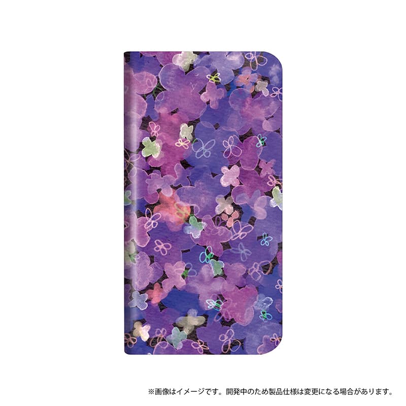 Galaxy S9 SC-02K/SCV38 薄型デザインPUレザーケース「Design+」 Flower パープル
