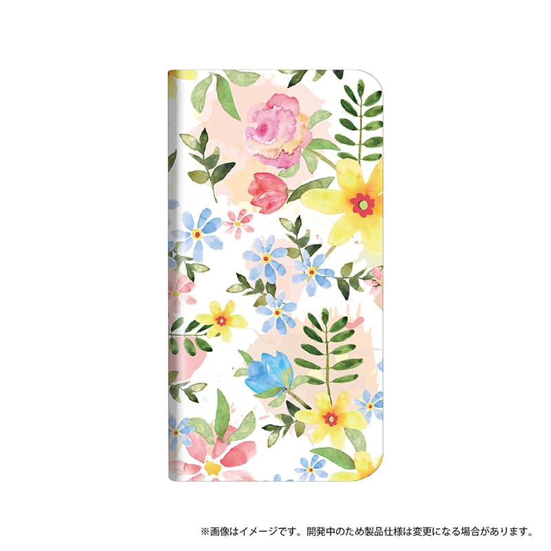 Galaxy S9+ SC-03K/SCV39 薄型デザインPUレザーケース「Design+」 Flower ハッピー