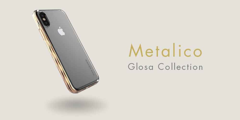iPhone X/シェル型ケース/タフメタル/Metalico Glosa Collection
