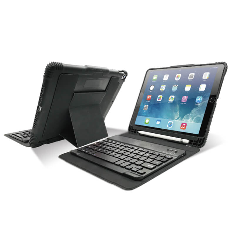 【520010IPDP12.9】キーボード付き iPadケース ブラック