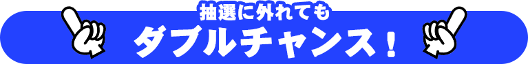 抽選に外れてもダブルチャンス！