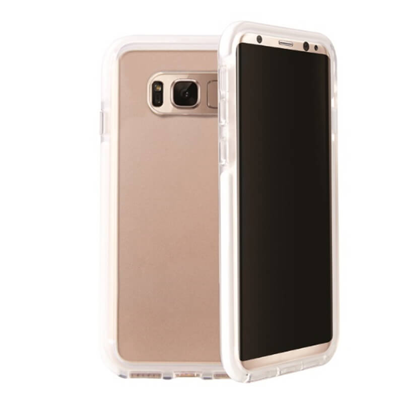 Galaxy S8/シェル型ケース/ハイブリッド/Combat/Blanc（White）