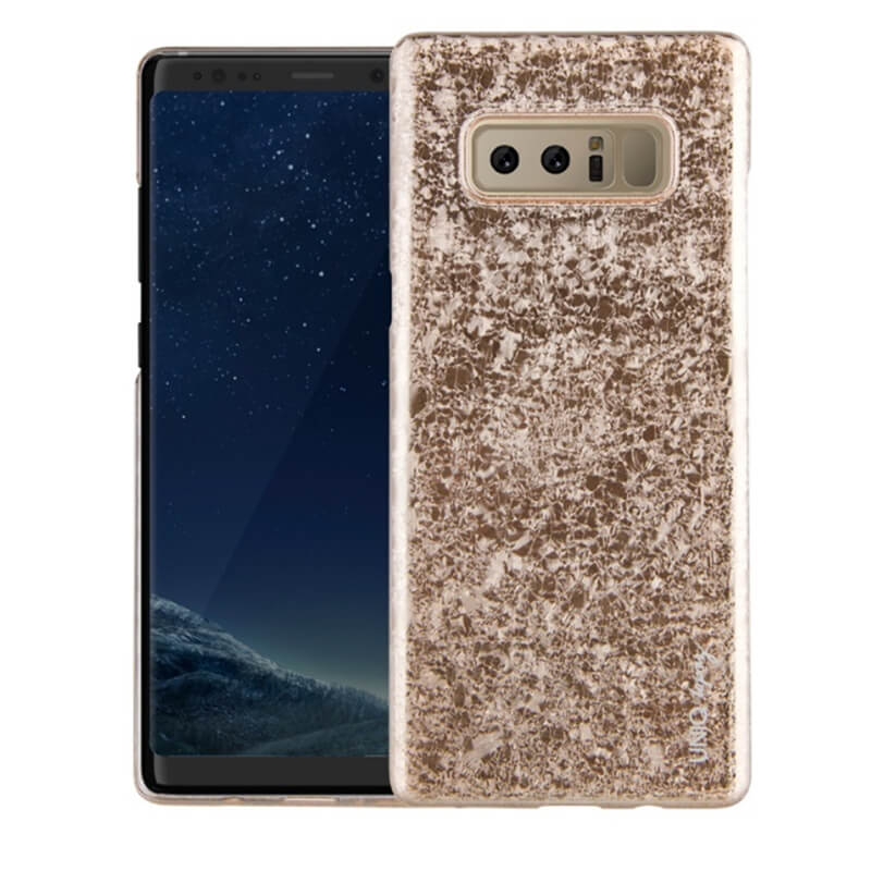 Galaxy Note8/シェル型ケース/グリッターデザイン/Topaz/Champagne（Gold）