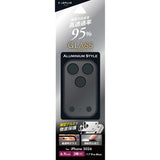 iPhone用 GLASS PREMIUM FILM カメラレンズ保護 iPhone 18 Pro Max / 高透過95%・全面保護・アルミカバー・ブラック