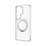 UTILO Hybrid mag swing Androidケース Galaxy S26 Ultra / クリア/シルバー