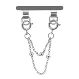 Myclat その他アクセサリー iPhone/スマートフォン対応 挟み込みシート チェーンステンレスタイプ ツインタイプ