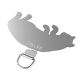 Myclat その他アクセサリー iPhone/スマートフォン対応 挟み込みシート ミラーステンレスタイプ へそ天ネコタイプ