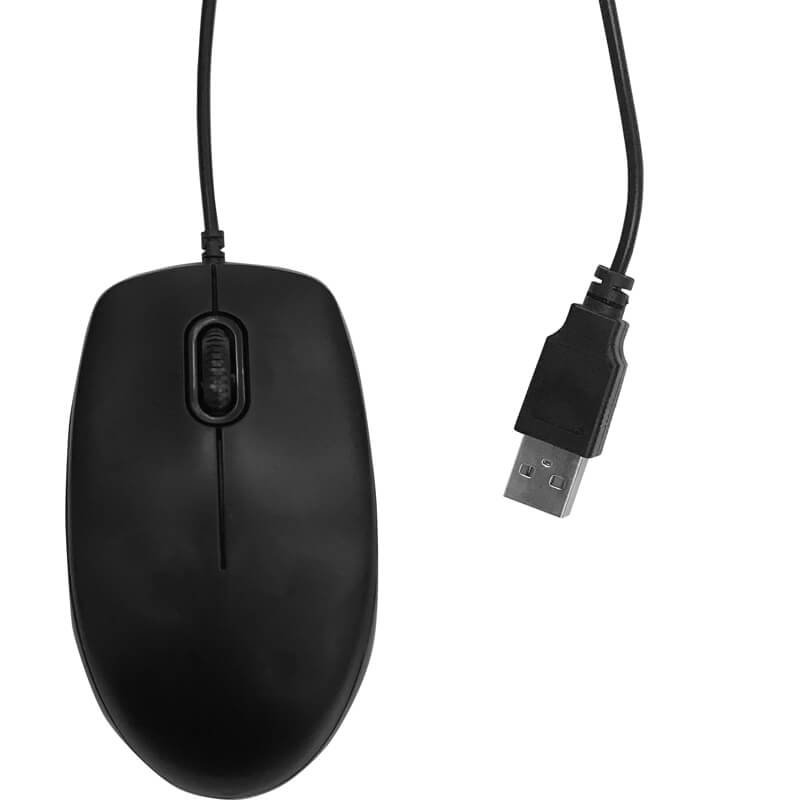 USB有線光学式マウス ブラック