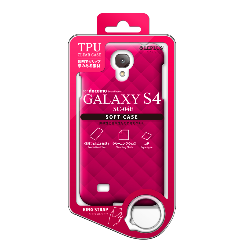 GALAXY S4 SC-04E TPUケース(ダイヤ) ピンク