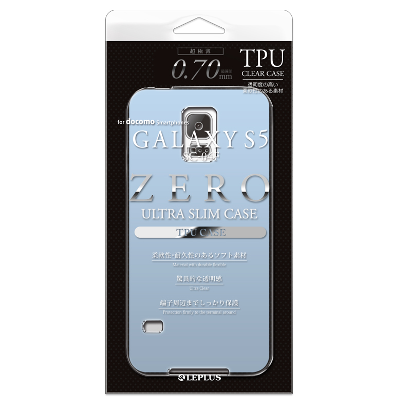Galaxy S5 超極薄TPUケース ブルー