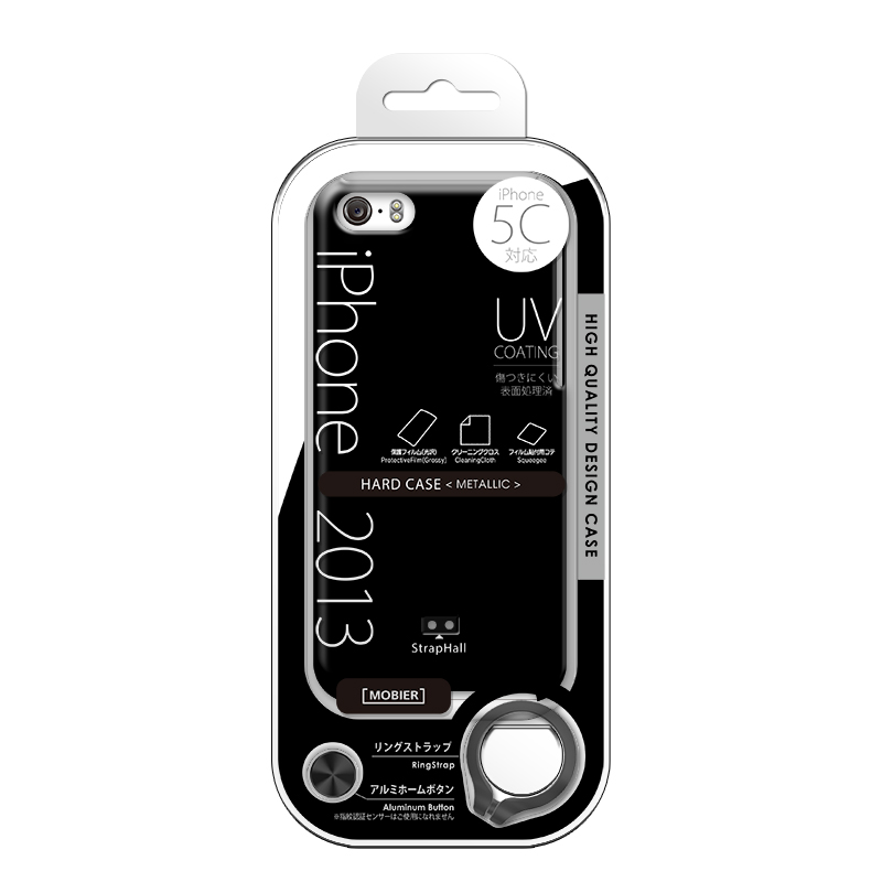 iPhone 5C ハードケース(メタリック) ブラック