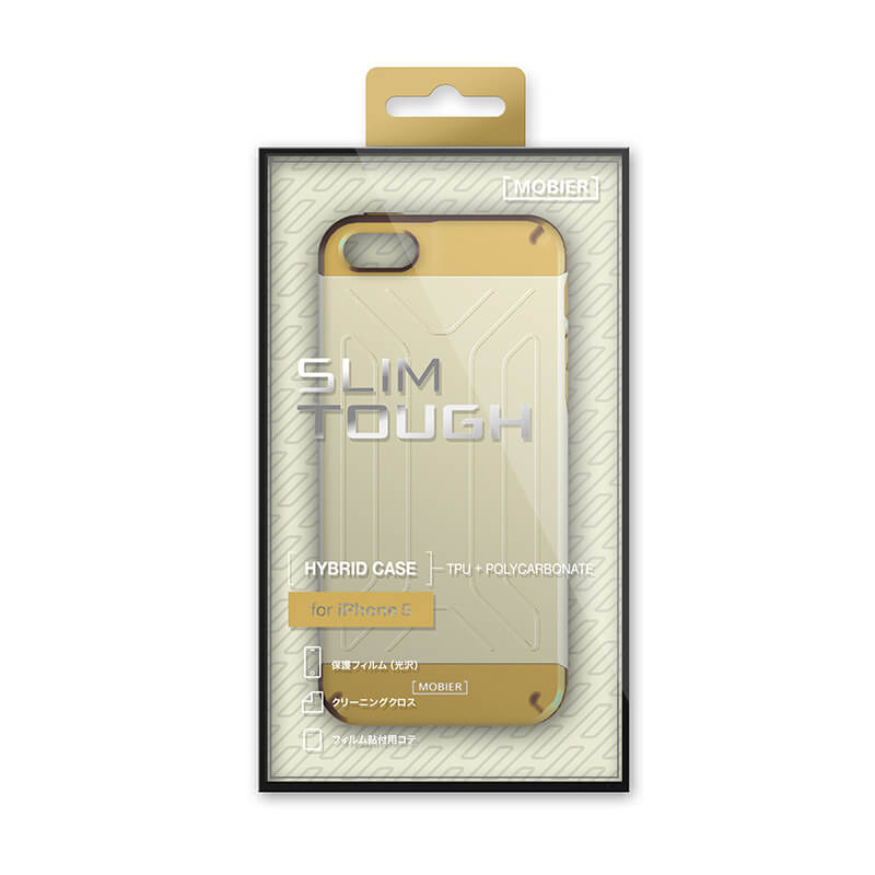 □iPhone 5/5S/SE ハードケース SLIM TOUGH サンド