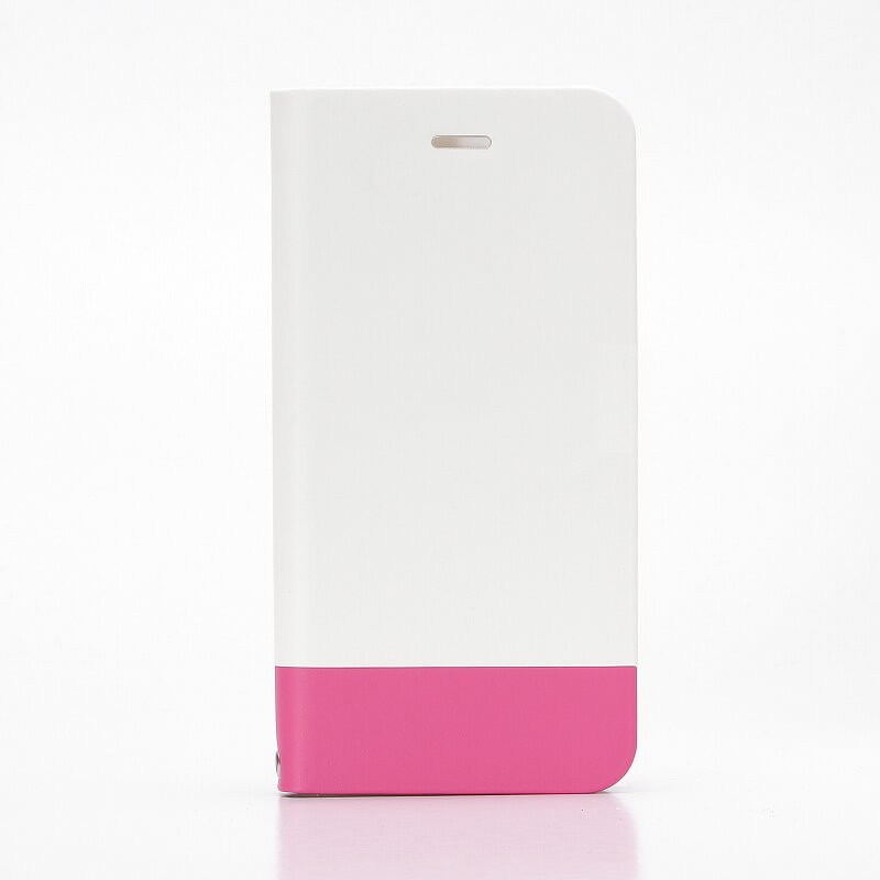 iPhone7 薄型防滴フラップケース「PRIME MARINE」 ホワイト・ピンク