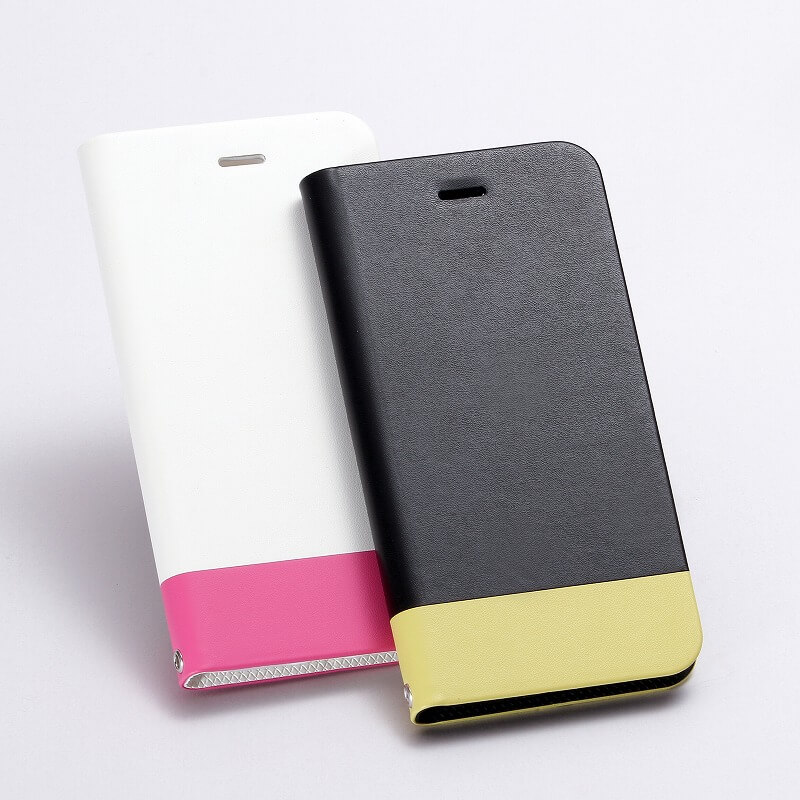 iPhone7 薄型防滴フラップケース「PRIME MARINE」 ホワイト・ピンク
