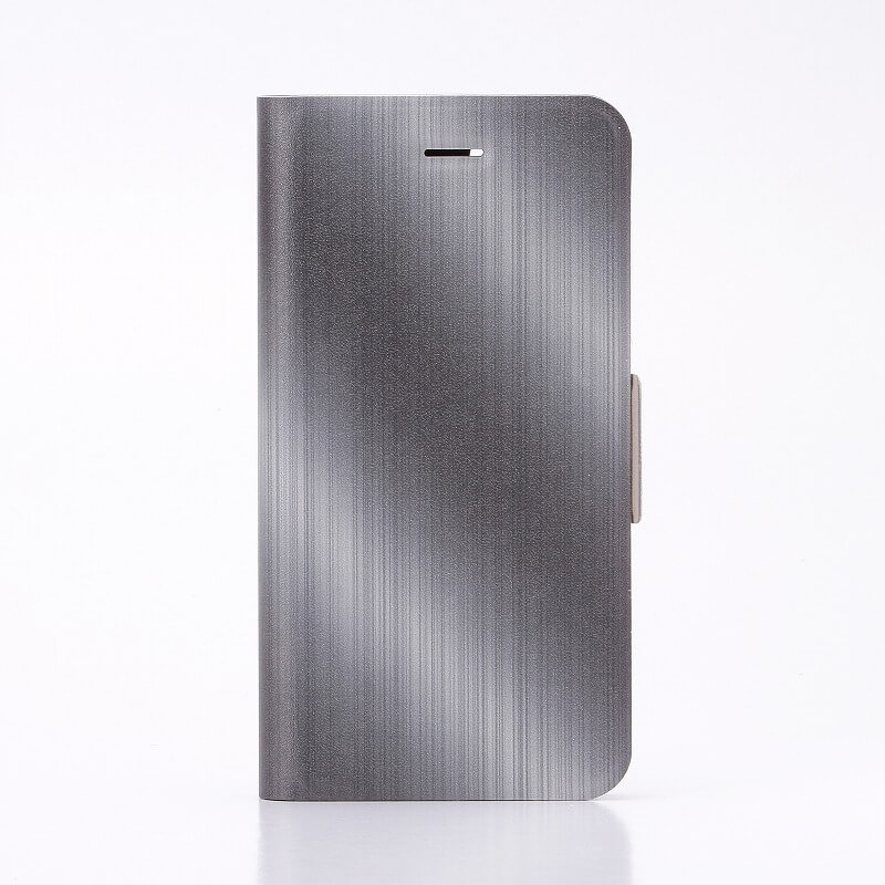 iPhone7 薄型デザインPUレザーケース「Design+」 ヘアライン