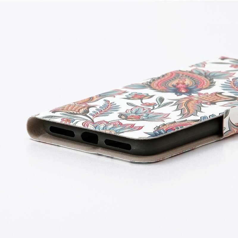 iPhone7 薄型デザインPUレザーケース「Design+」 ペイズリー