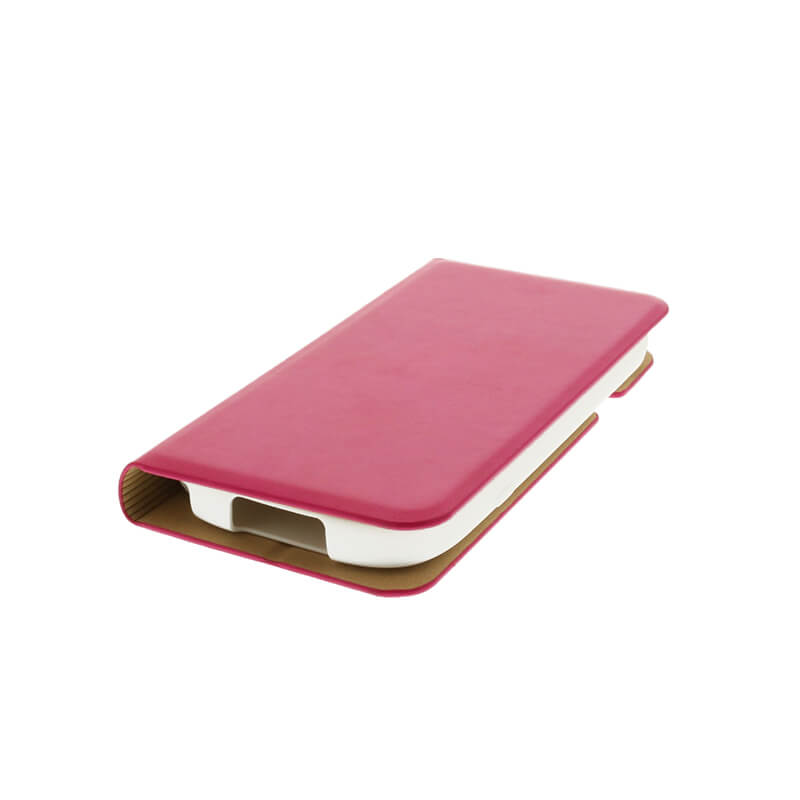 らくらくスマートフォン4 F-04J PUレザーフラップケース「PRIME」 ピンク