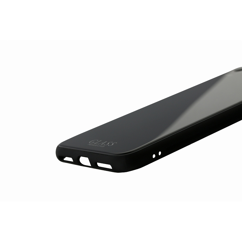 iPhone 8/7 背面ガラスシェルケース「SHELL GLASS」 ブラック