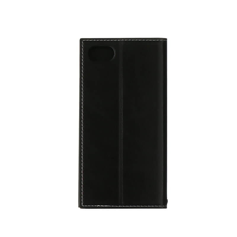 iPhone 8/7 薄型PUレザーフラップケース「PRIME」 ブラック