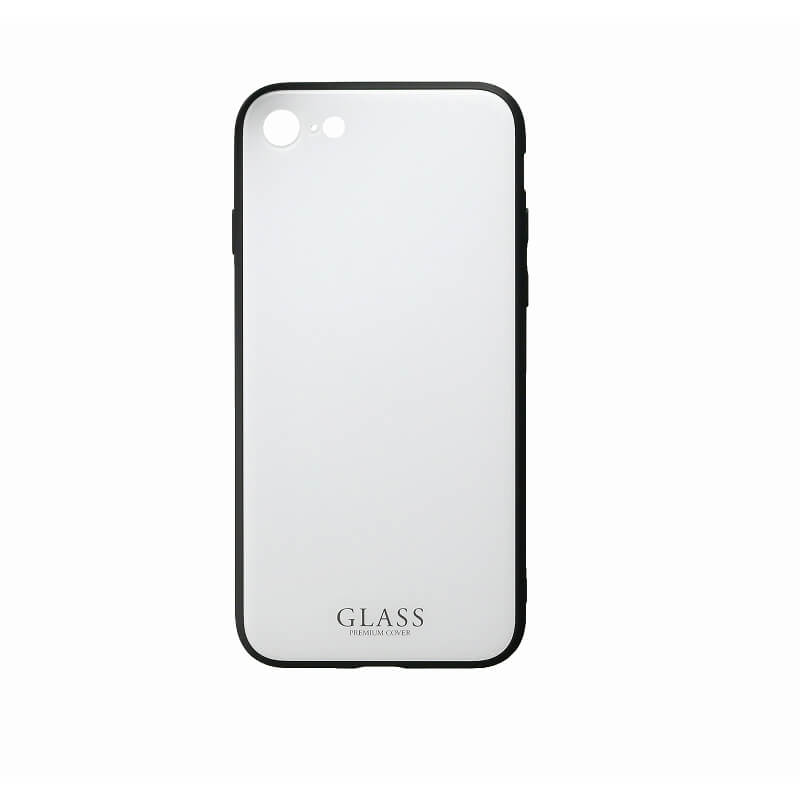 iPhone 8/7 背面ガラスシェルケース「SHELL GLASS」 ホワイト