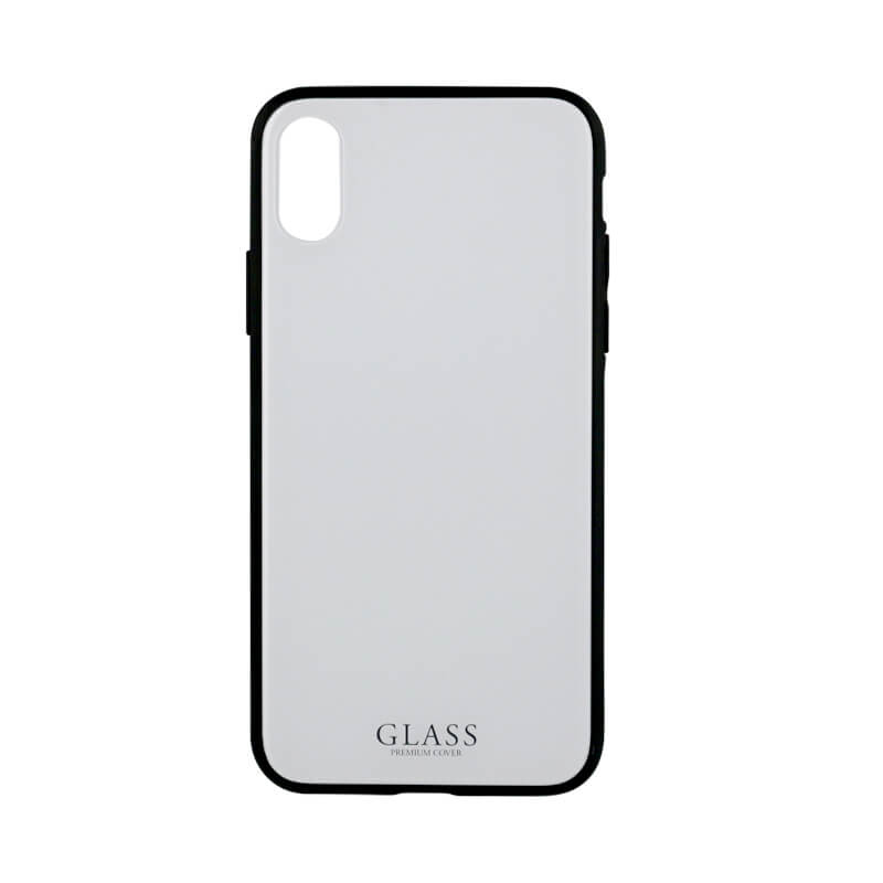 iPhone XS/iPhone X 背面ガラスシェルケース「SHELL GLASS」 ホワイト