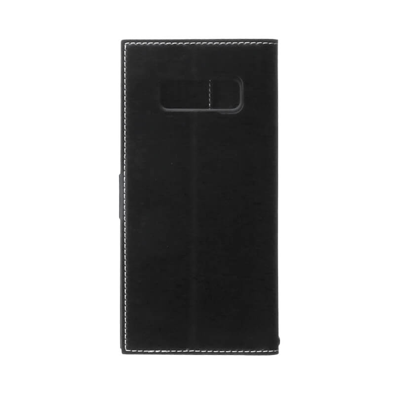 Galaxy Note8 SC-01K/SCV37 薄型PUレザーフラップケース「PRIME」 ブラック