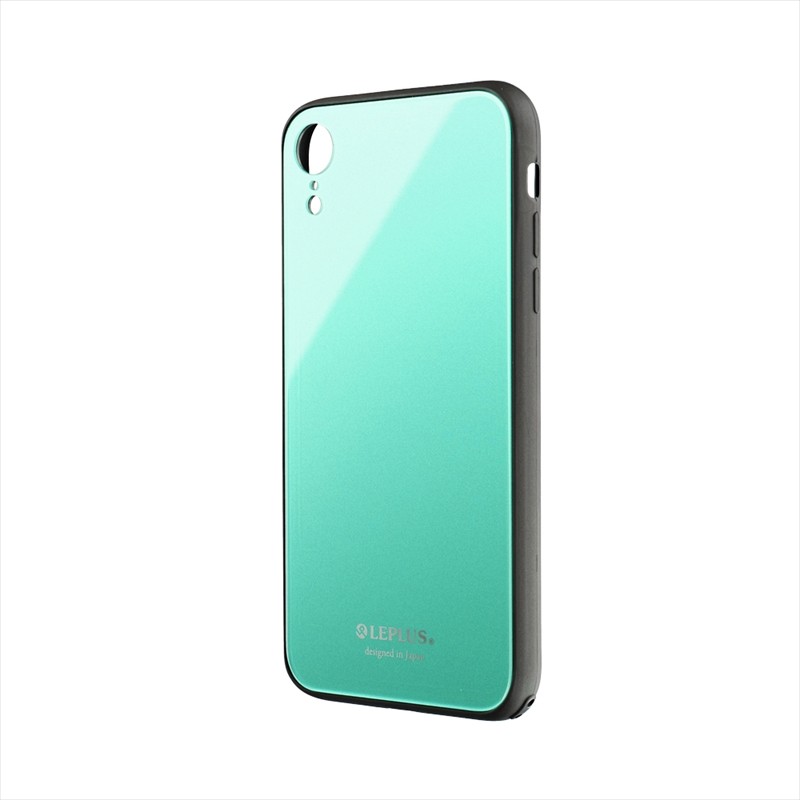◇iPhone XR 背面ガラスシェルケース「SHELL GLASS」 グリーン