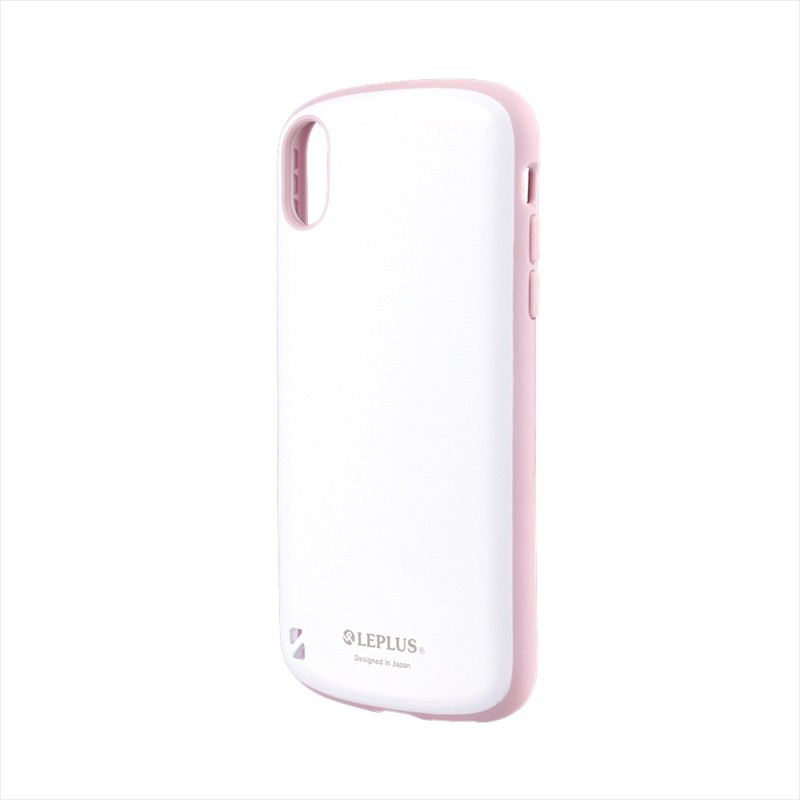 iPhone XR 耐衝撃ハイブリッドケース「PALLET White」 ホワイトピンク