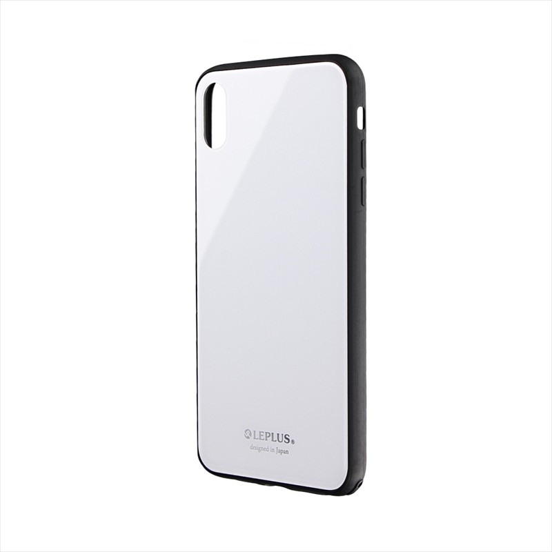 iPhone XS Max 背面ガラスシェルケース「SHELL GLASS」 ホワイト