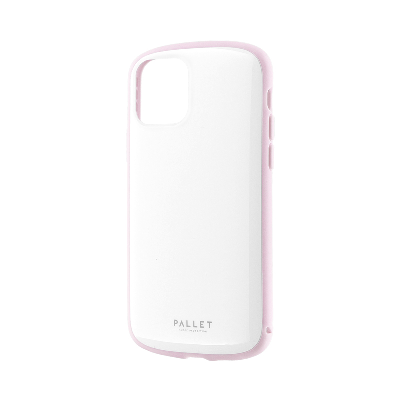 iPhone 11 Pro 超軽量・極薄・耐衝撃ハイブリッドケース「PALLET AIR」 ホワイトピンク