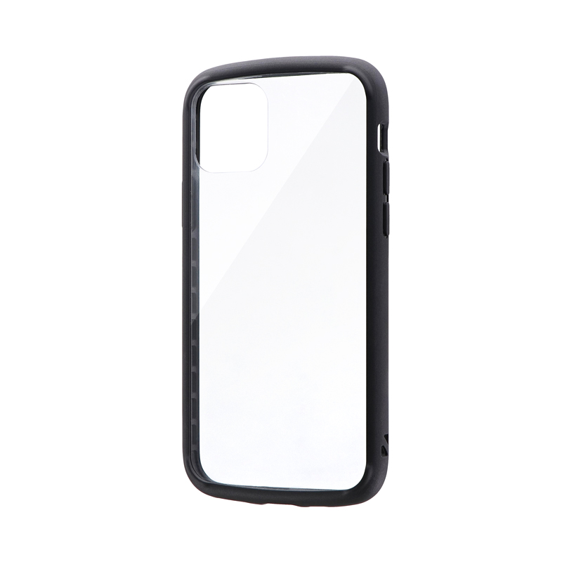 iPhone 11 Pro 耐衝撃ガラスハイブリッドケース「PALLET GLASS」 ブラック