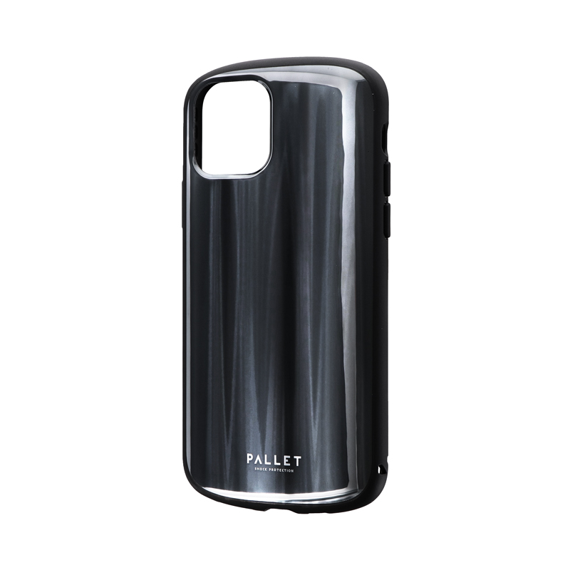 iPhone 11 Pro 超軽量・極薄・耐衝撃ハイブリッドケース「PALLET METAL」 ブラック