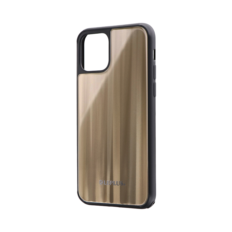 iPhone 11 Pro 背面ガラスシェルケース「SHELL GLASS」 ゴールド