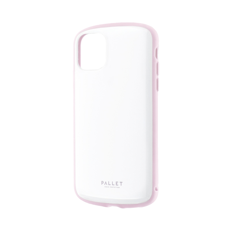 iPhone 11 超軽量・極薄・耐衝撃ハイブリッドケース「PALLET AIR」 ホワイトピンク