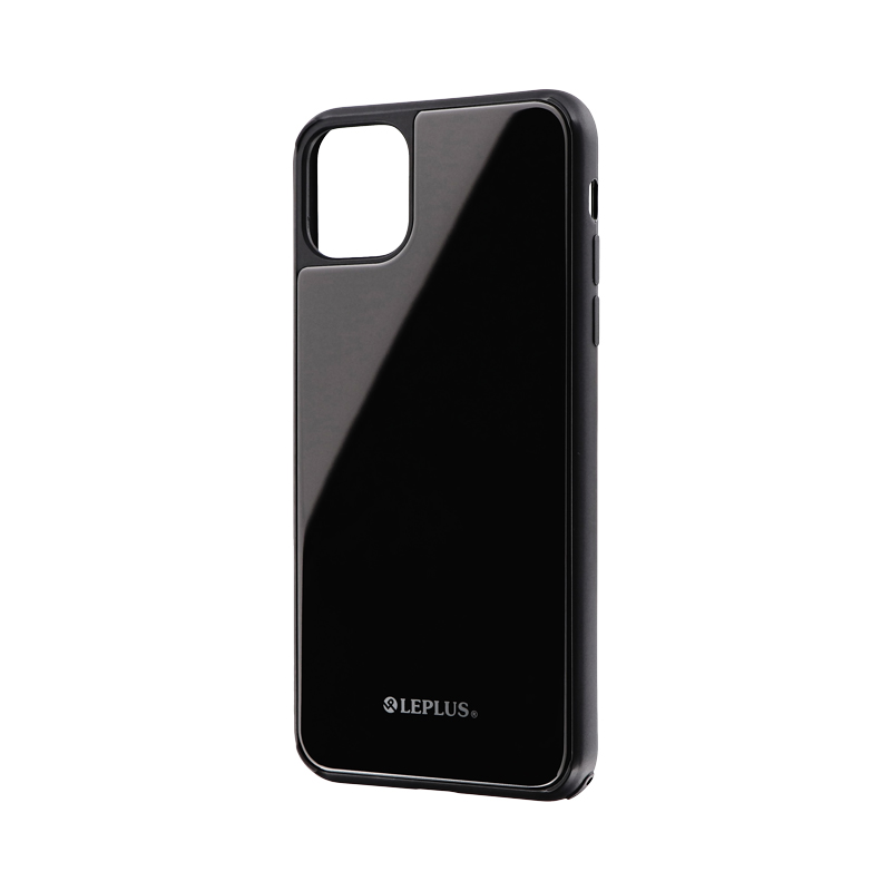 iPhone 11 Pro Max 背面ガラスシェルケース「SHELL GLASS」 ブラック
