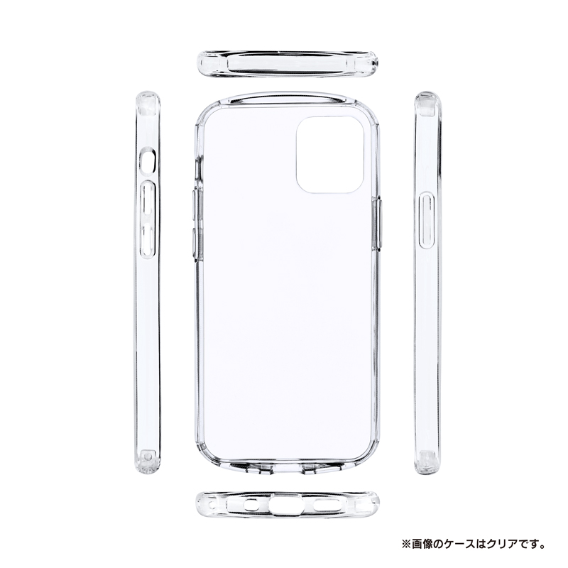 iPhone 12 mini 耐衝撃ソフトケース「CLEAR Round」 クリアブラック