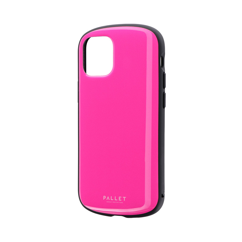 iPhone 12 mini 超軽量・極薄・耐衝撃ハイブリッドケース「PALLET AIR」 ホットピンク