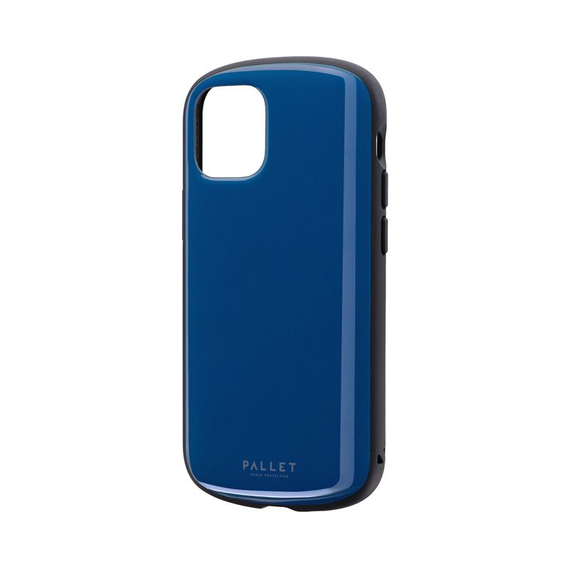 iPhone 12 mini 超軽量・極薄・耐衝撃ハイブリッドケース「PALLET AIR」 ダークブルー