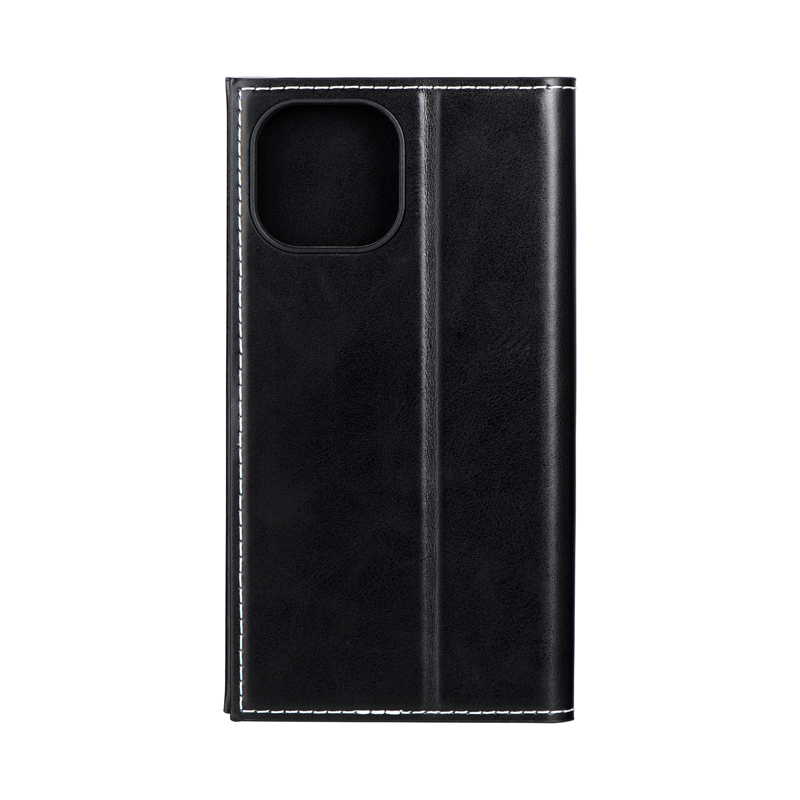 iPhone 13 mini 薄型PUレザーフラップケース「PRIME」 ブラック