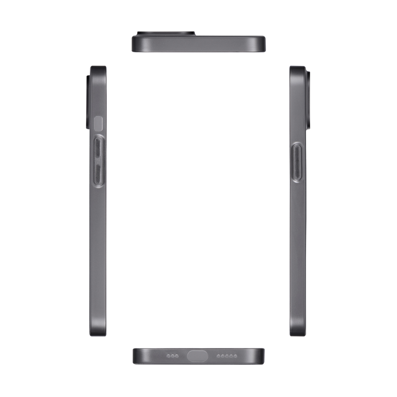 iPhone 13 超軽量・極薄シンプルケース「SHELL Slice 0.38」 フロストブラック
