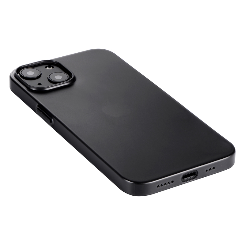 iPhone 13 超軽量・極薄シンプルケース「SHELL Slice 0.38」 フロストブラック