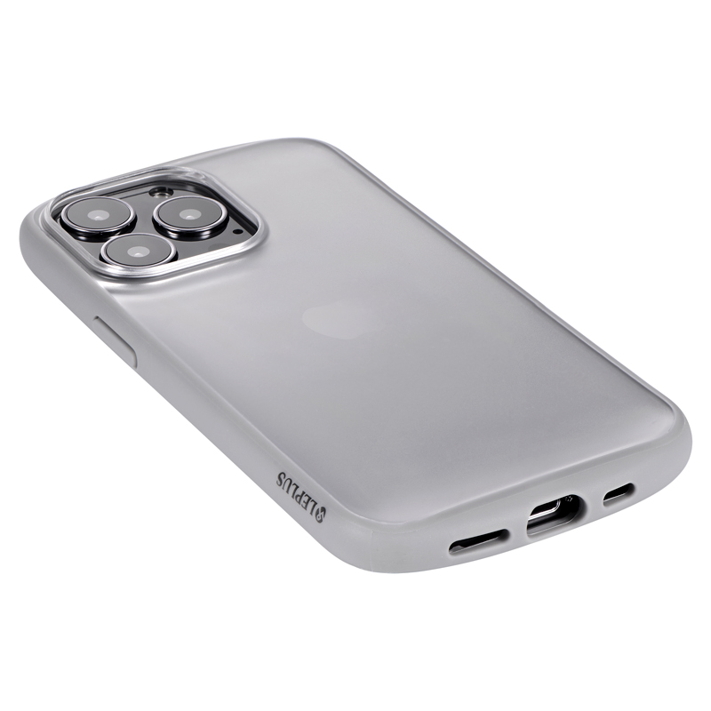 iPhone 13 Pro 耐衝撃マットハイブリッドケース「Frosty」 フロストブラック